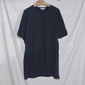 Gustin Made in California USA Heather Crewneck SS Shirt - Blue - XXL* (a)